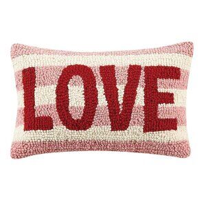 Love Striped Hook Pillow NEW Valentine's Day